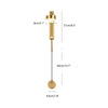 WOMO Adjustable Black/Gold Pendulum Wall Sconce-WM6029 thumbnail