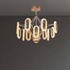 WOMO Rose Gold Long Oval Chandelier-WM2402 thumbnail