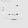 WOMO Black Spiral Led Pendant Light-WM2299 thumbnail