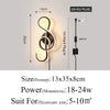 WOMO Musical Note Sculptural Wall Sconce-WM6015 thumbnail
