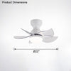 WOMO Small Ceiling Fan Lamp-WM5087 thumbnail