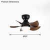 WOMO Small Ceiling Fan Lamp-WM5087 thumbnail