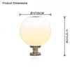 WOMO Globe Outdoor Pillar Light-WM9217 thumbnail