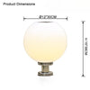 WOMO Globe Outdoor Pillar Light-WM9217 thumbnail