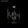WOMO Large Sculptural Crystal Chandelier-WM2201 thumbnail