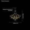 WOMO Large Sculptural Crystal Chandelier-WM2201 thumbnail