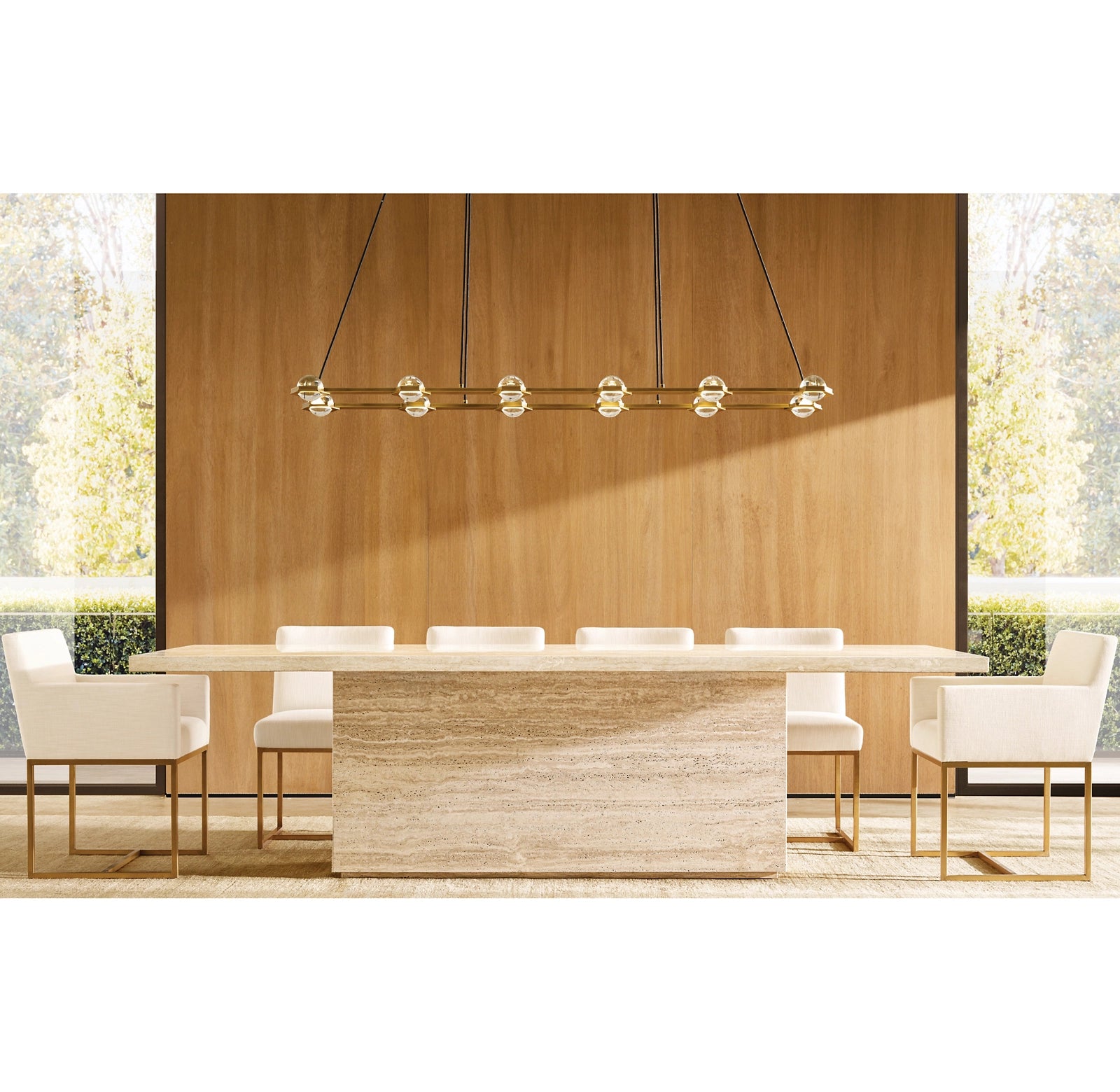 WOMO Globe Crystal Rectangular Chandelier - Eclatant