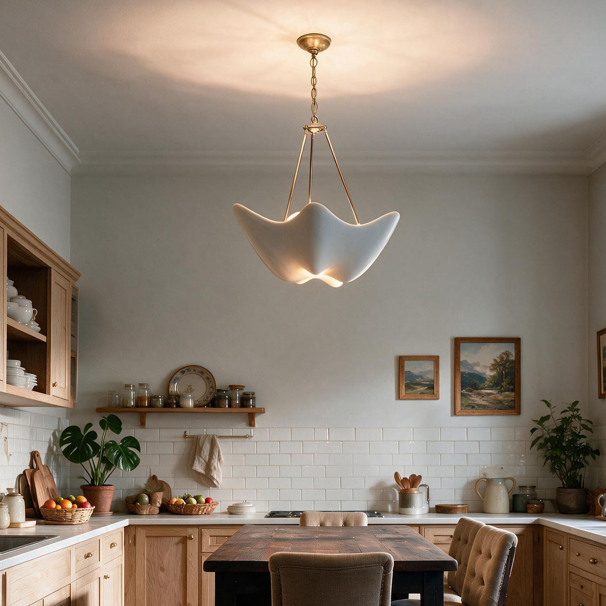 WOMO Wabi-sabi Plaster Flower Chandelier-WM3218