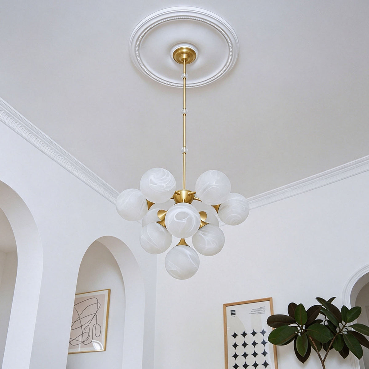 WOMO Glass Bubble Pendant Light-WM3232