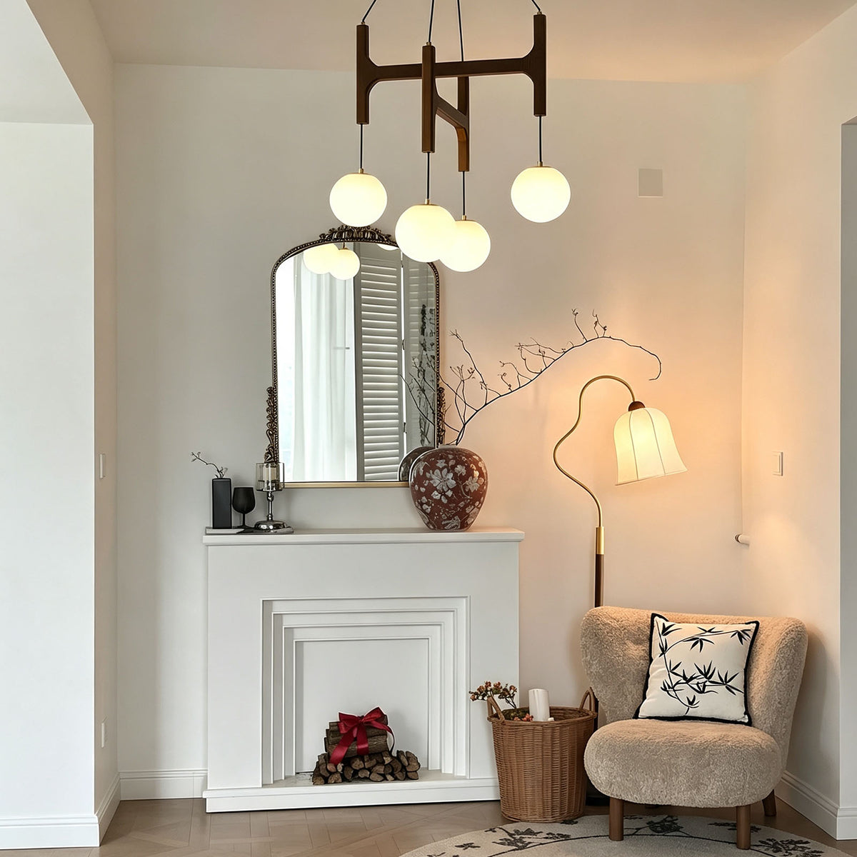 WOMO Wood Molecular Chandelier-WM3233