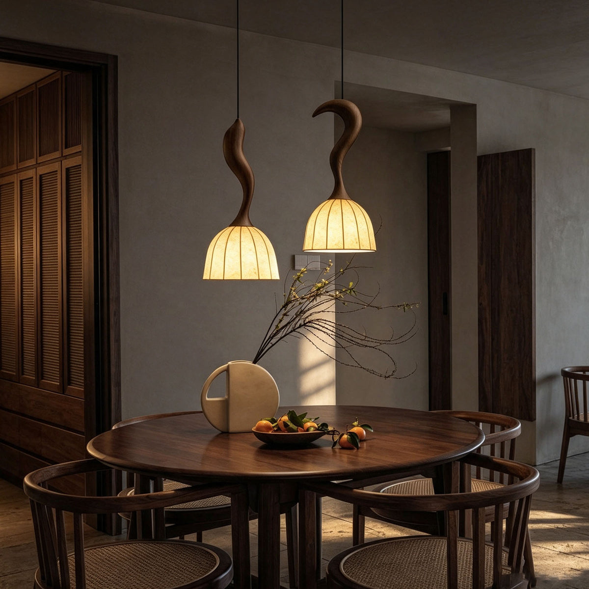 WOMO Bell Paper Shade Pendant Light-WM3244