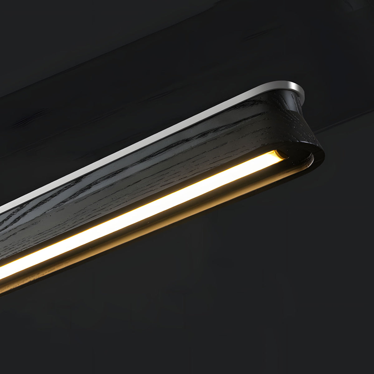 WOMO Minimalist Wooden LED Linear Pendant Light-WM3248