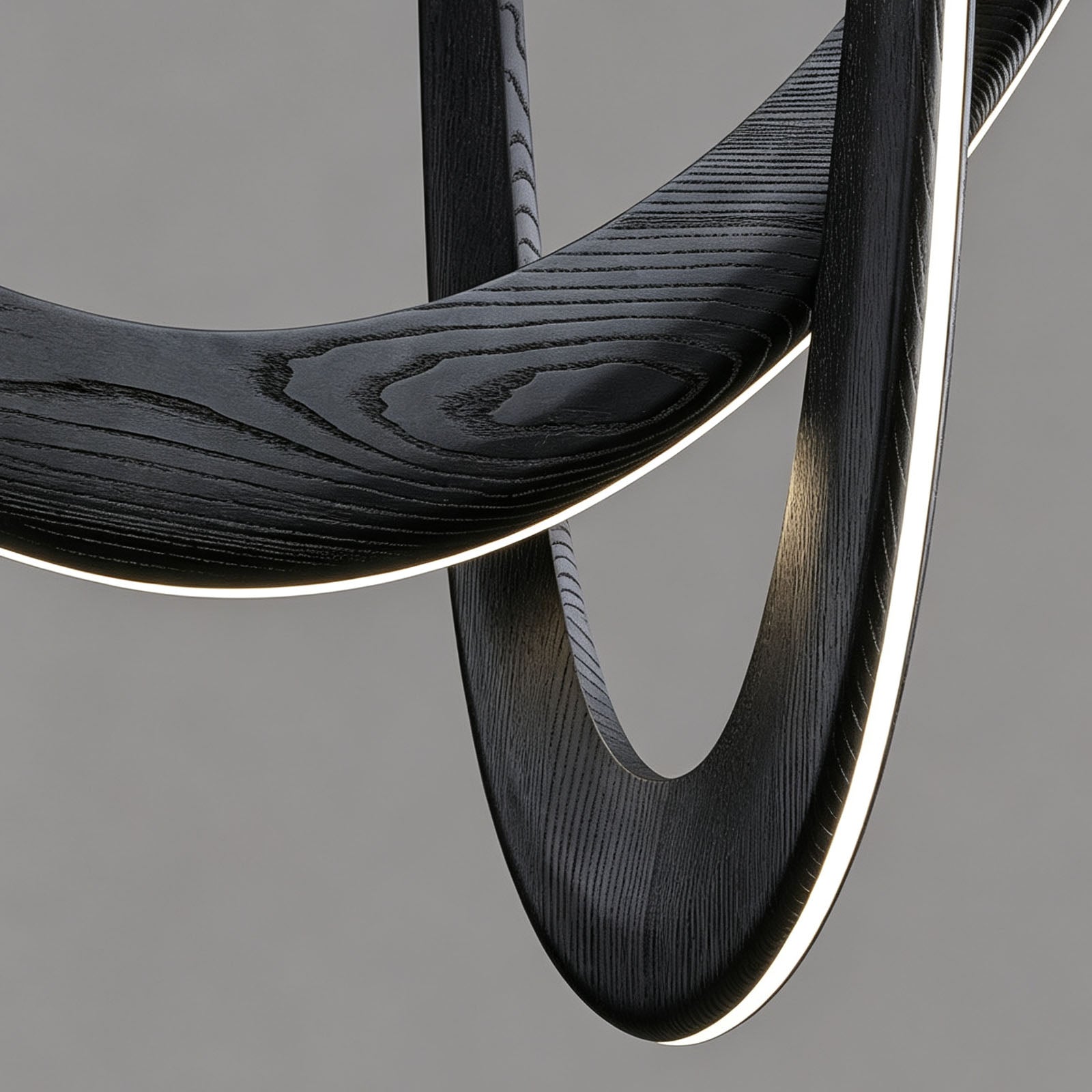 WOMO Modern Wood U‑Shaped Chandelier-WM3265