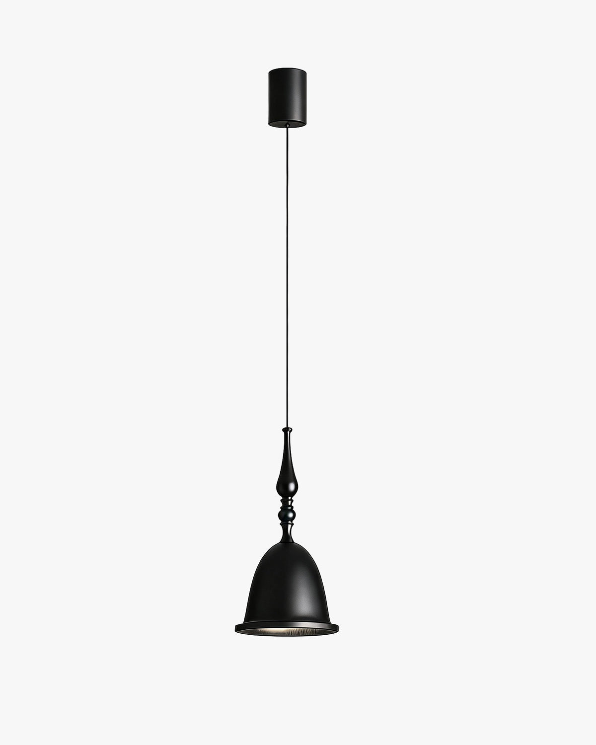 WOMO Small Wood Carved Bell Pendant Light-WM3285
