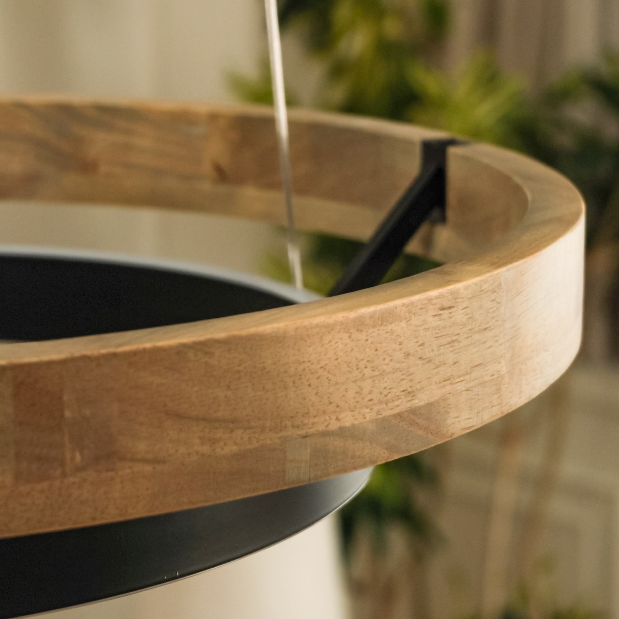 WOMO Circular Wood Led Chandelier-WM2492