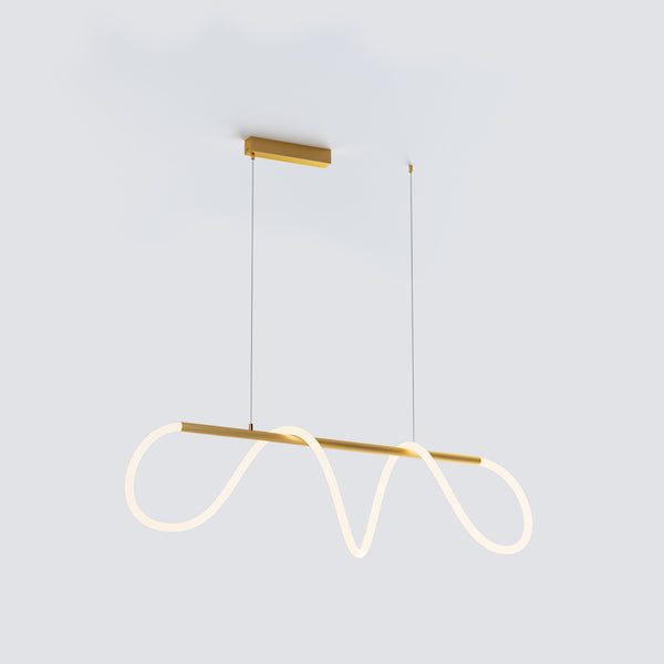 WOMO Rope Led Linear Brass Chandelier-WM2059a