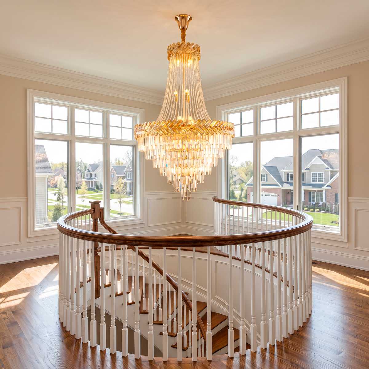 WOMO Tiered Crystal Chandelier-WM2381