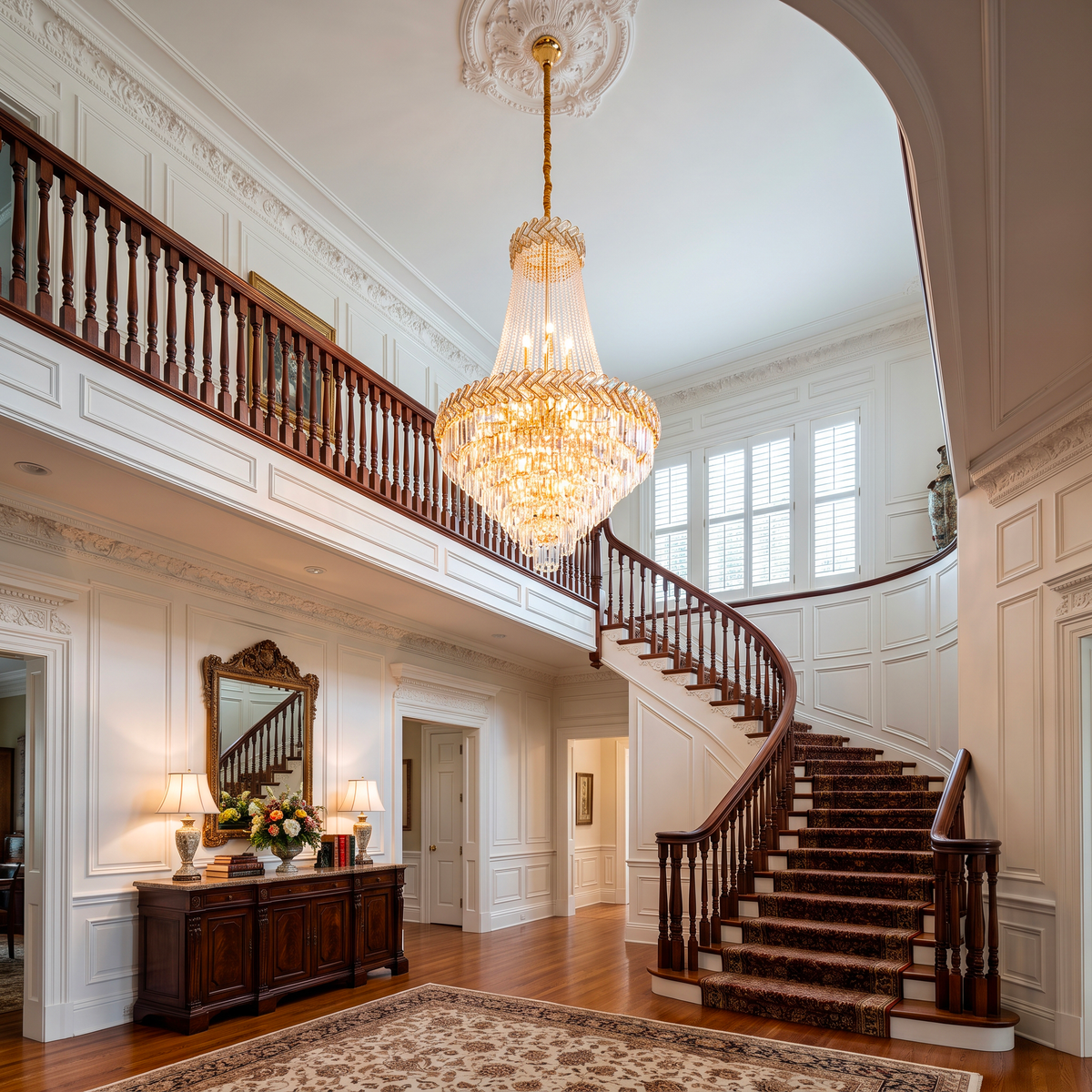 WOMO Tiered Crystal Chandelier-WM2381