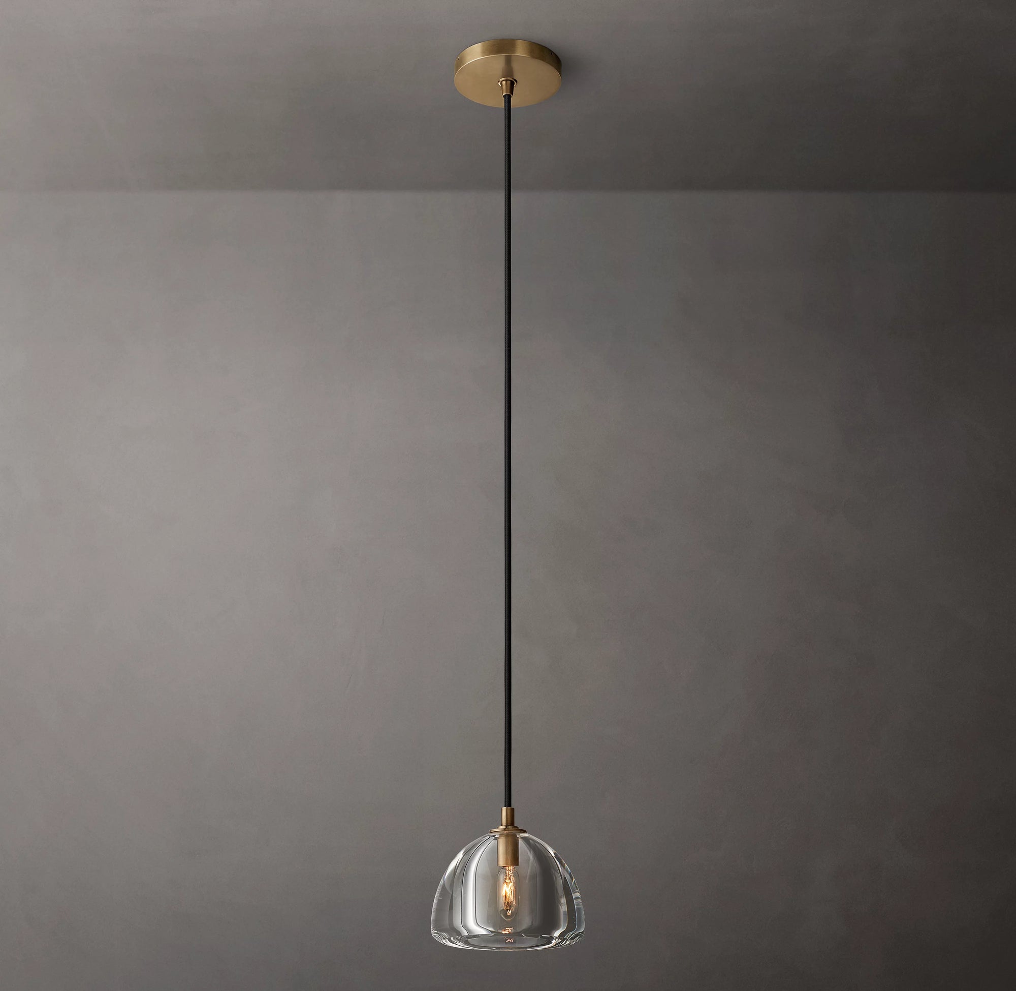 WOMO 7 Inch Crystal Pendant Light - Hemisphere