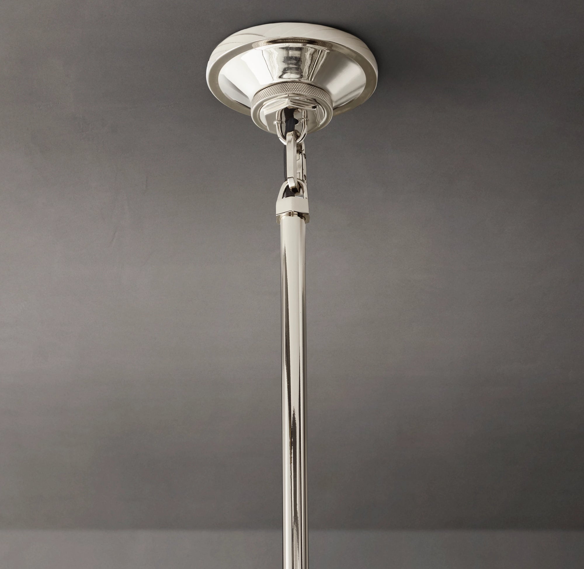 WOMO 10 Inch Ribbed Glass Dome Pendant Light - Machinist