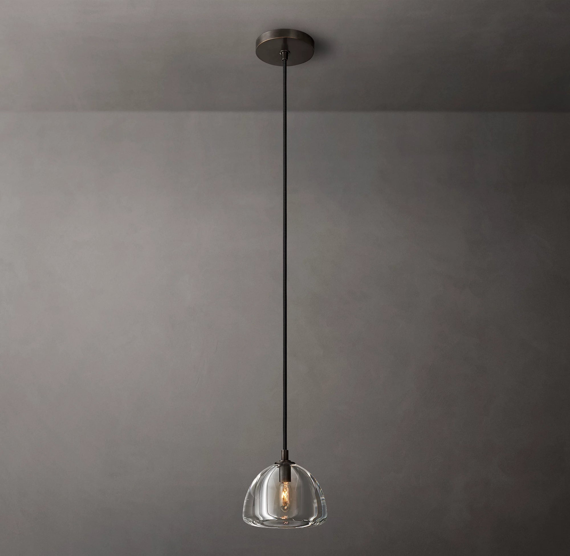 WOMO 7 Inch Crystal Pendant Light - Hemisphere