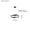 WOMO Wave Circular LED Chandelier-WM2195 thumbnail