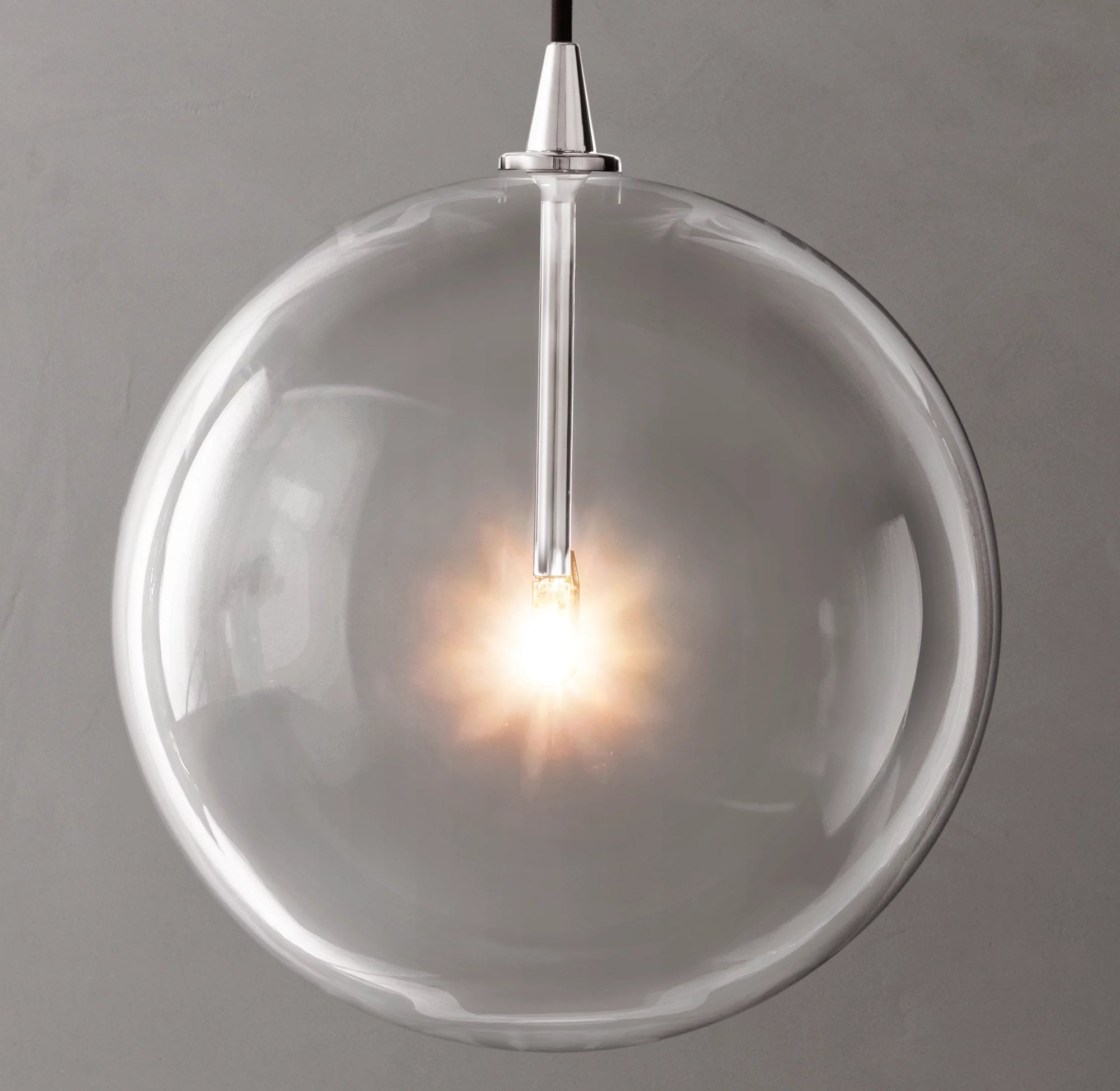 WOMO 6 Inch Blown Glass Globe Pendant Light - Mobile