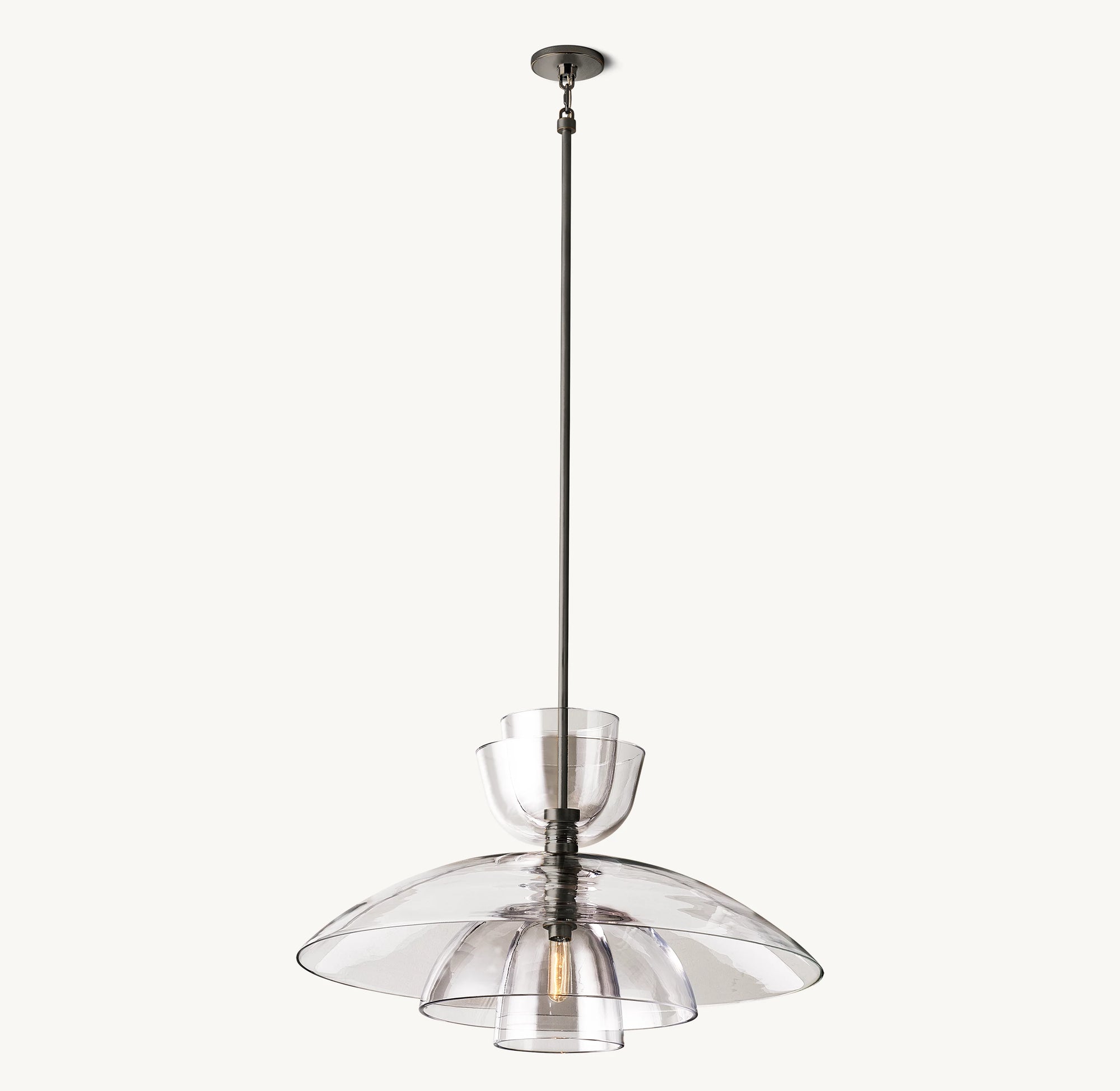 WOMO Clear Glass Cloche Pendant Light - Blom
