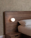 WOMO White & Black Glass Globe Wall Sconce-WM6103 thumbnail