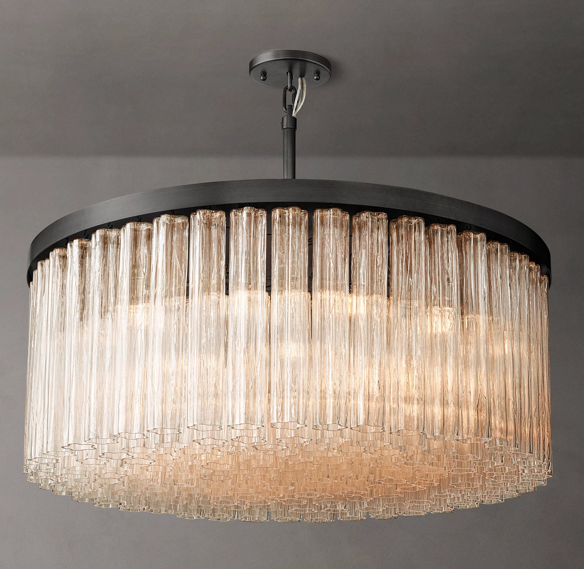 WOMO Tronchi Glass Round Chandelier - Cielo
