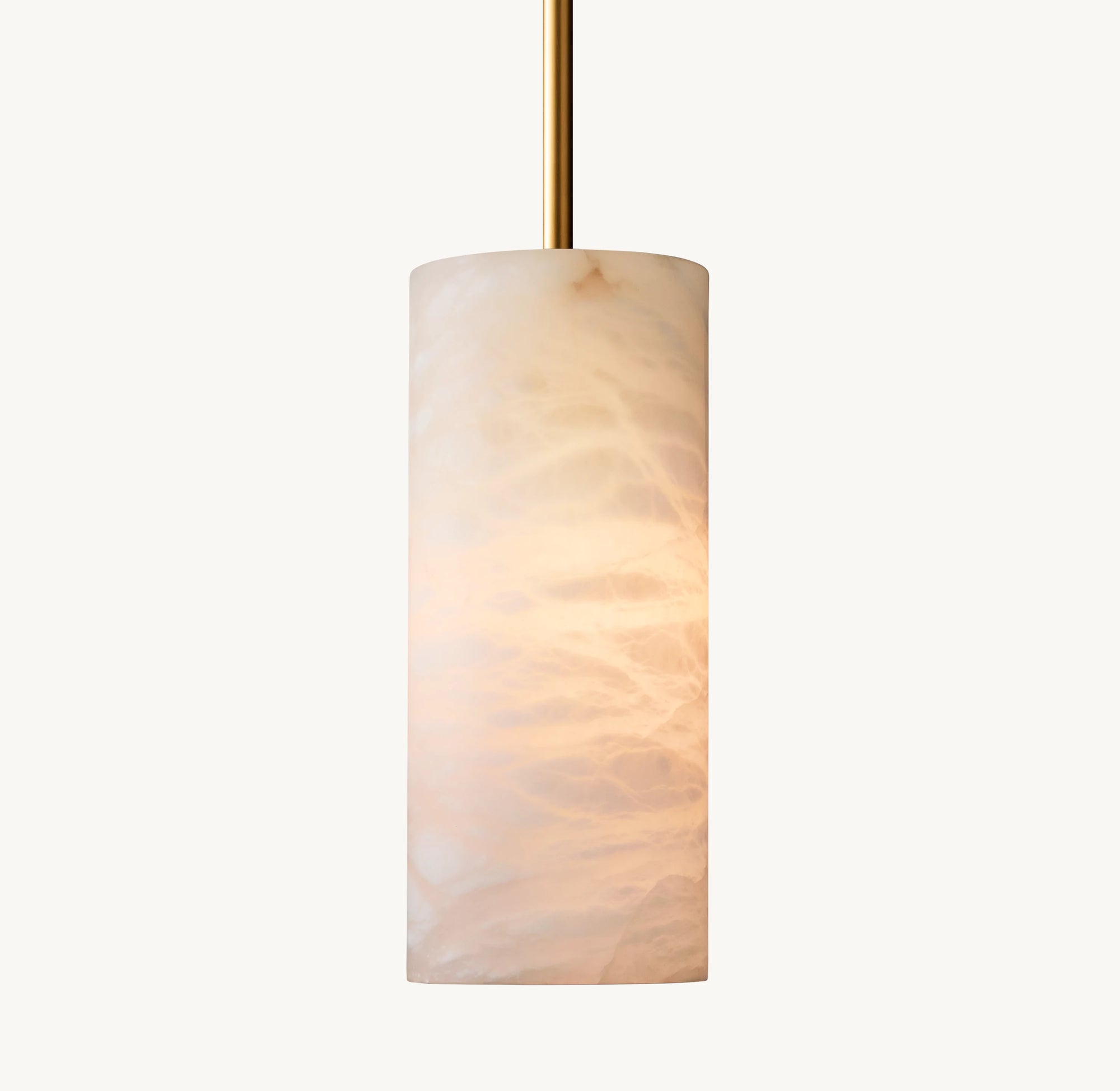 WOMO Hand-carved Alabaster Cylinder Pendant Light - Celestial