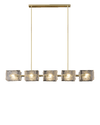 WOMO Textured Glass Linear Chandelier-WM2175 thumbnail