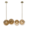 WOMO Textured Glass Disc Chandelier-WM2194 thumbnail