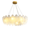 WOMO Frosted Glass Feather Chandelier-WM2196 thumbnail