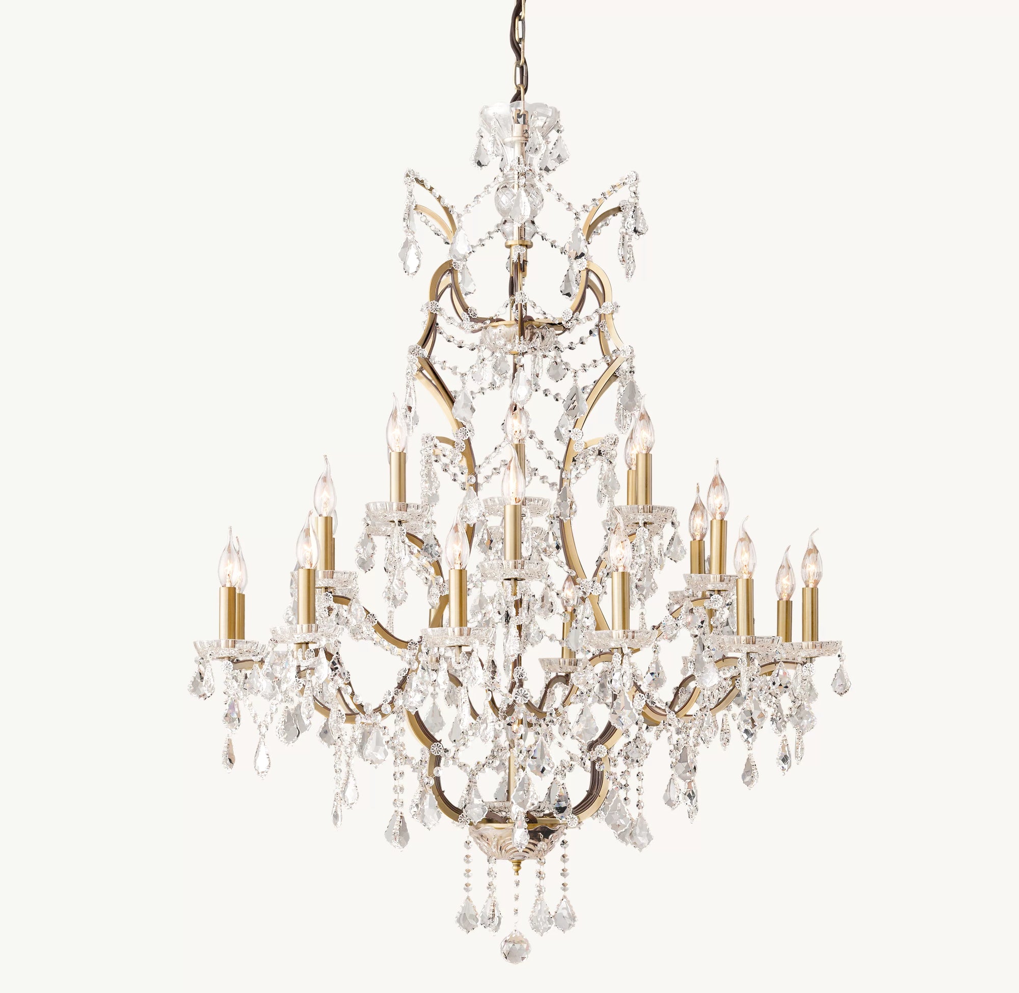 WOMO Candelabra Crystal Chandelier - Rococo