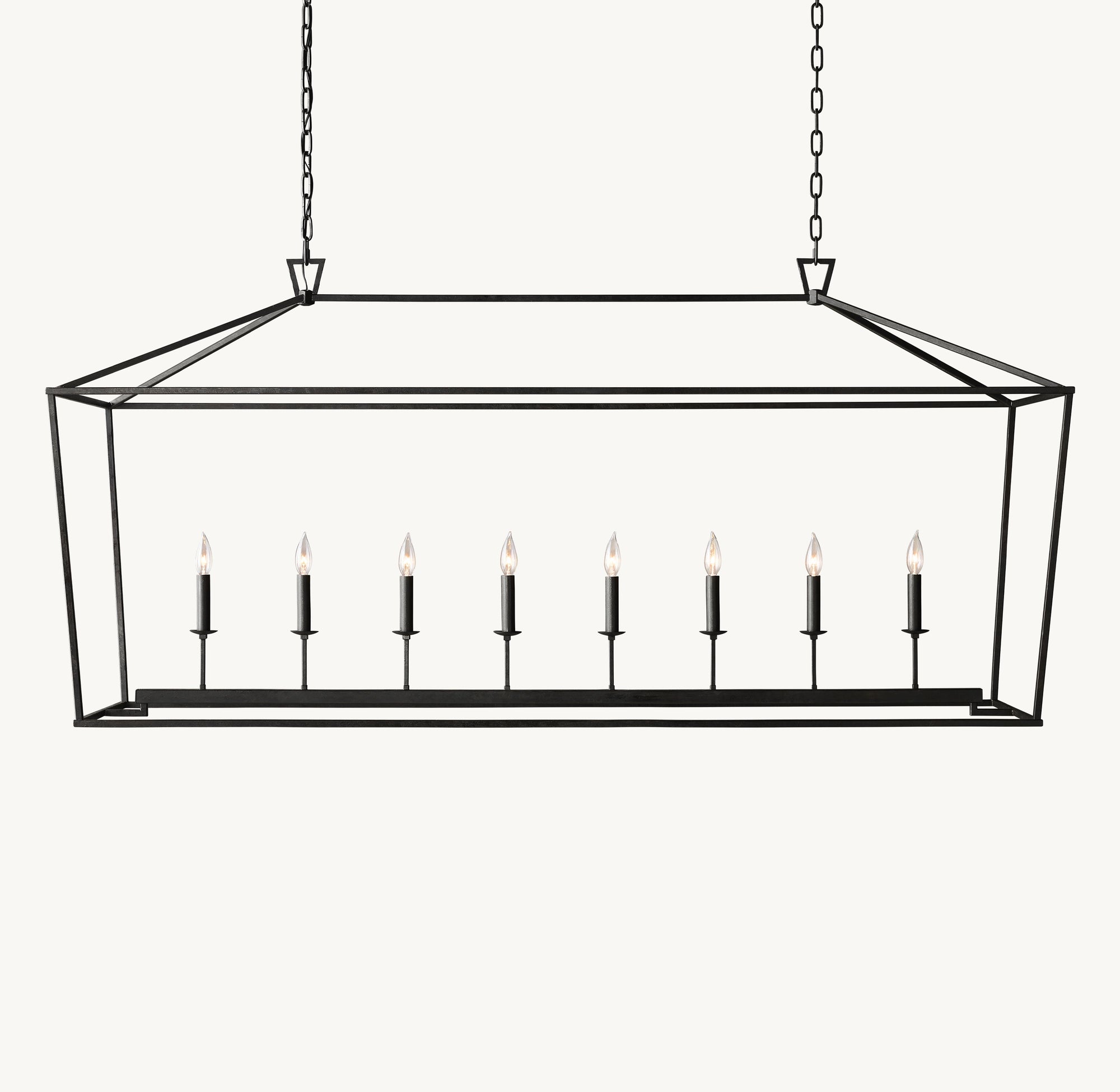 WOMO Candelabra Rectangular Lantern Chandelier – Openwork