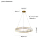 WOMO 2 Tier Circular Crystal Chandelier-WM2192 thumbnail