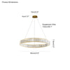 WOMO 2 Tier Circular Crystal Chandelier-WM2192 thumbnail