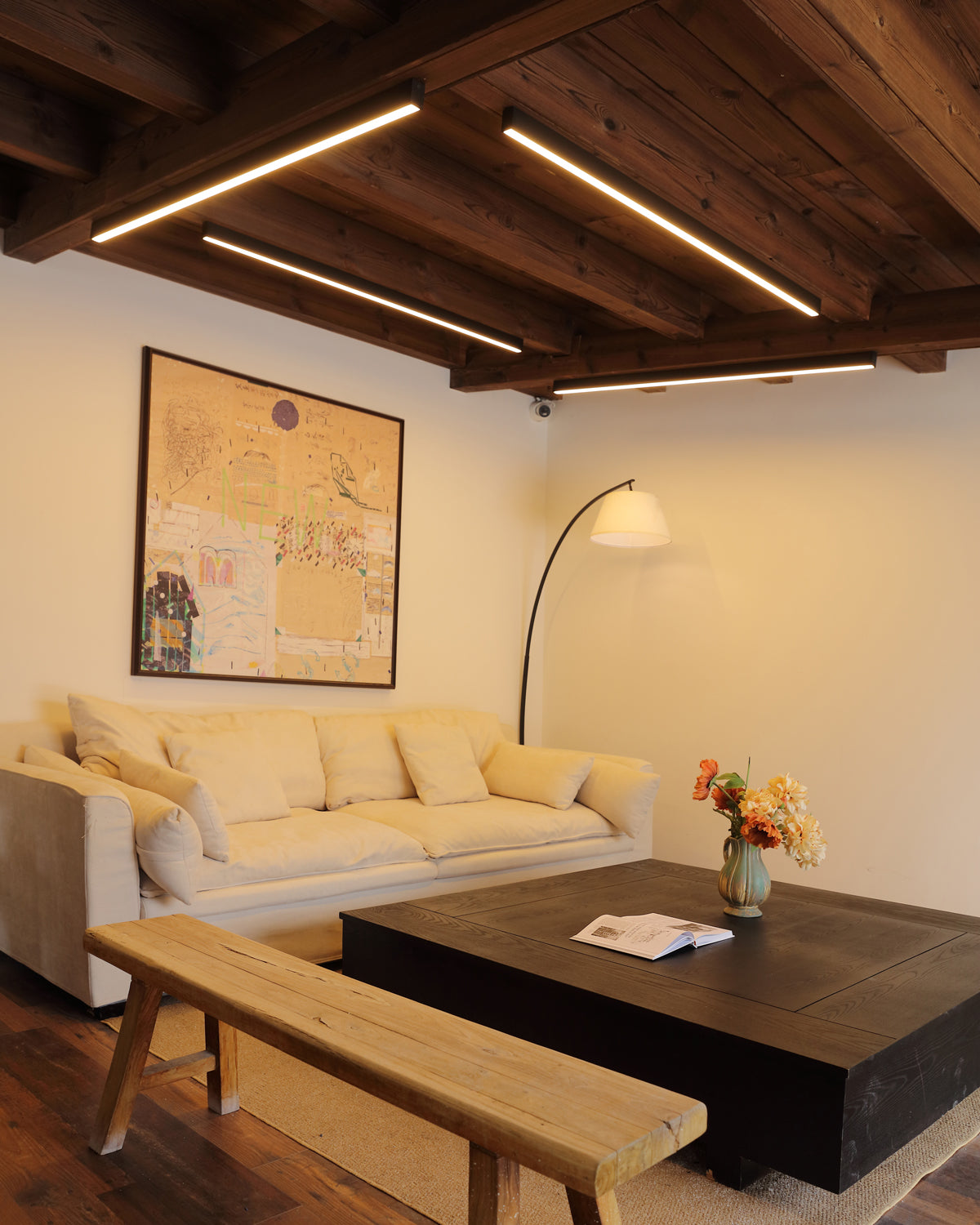 WOMO Dimmable Linear Flush Mount Ceiling Light-WM1003