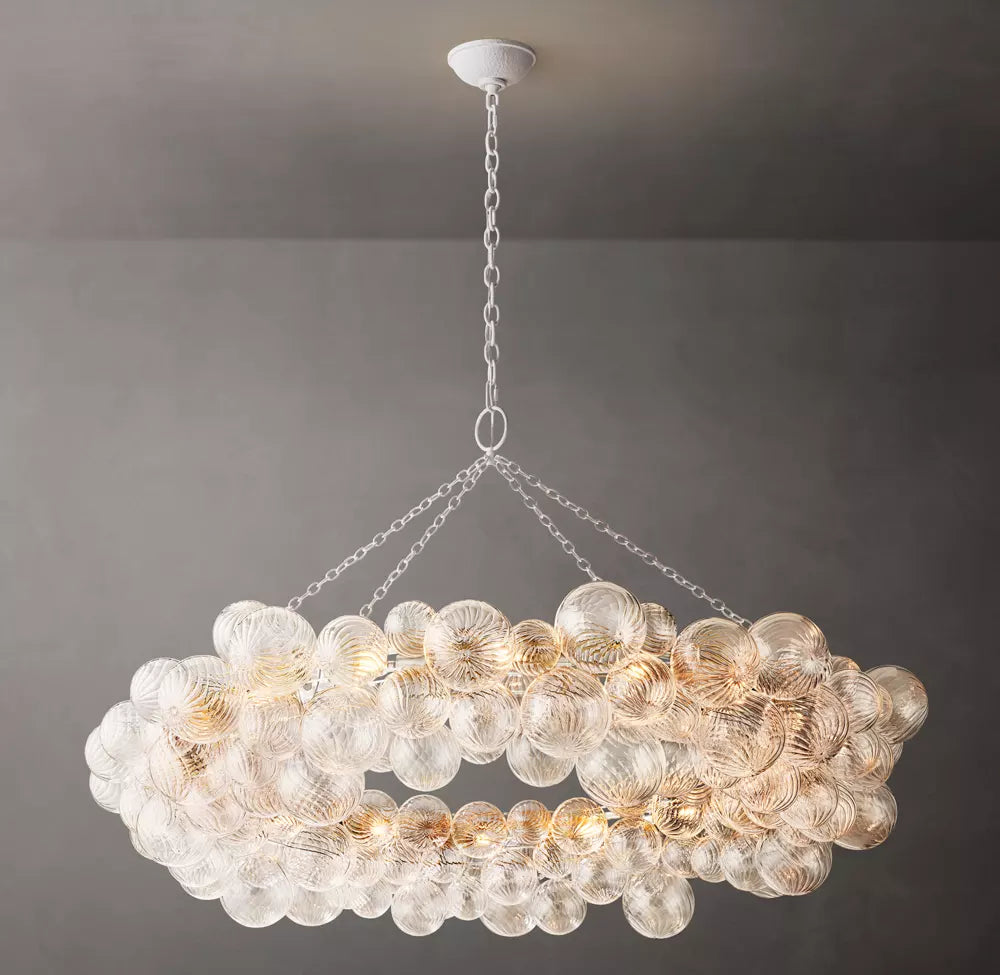 WOMO Glass Bubble Ring Chandelier - Talia