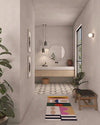 WOMO White & Black Glass Globe Wall Sconce-WM6103 thumbnail