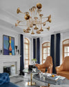 WOMO Gold Trumpet Art Deco Chandelier-WM2614 thumbnail