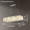 WOMO Rectangular Silver Crystal Chandelier-WM2702 thumbnail