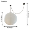 WOMO Globe Silk Pendant Light-WM2965 thumbnail
