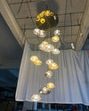 WOMO Cascading Blown Glass Pendant Chandelier-WM2101b thumbnail