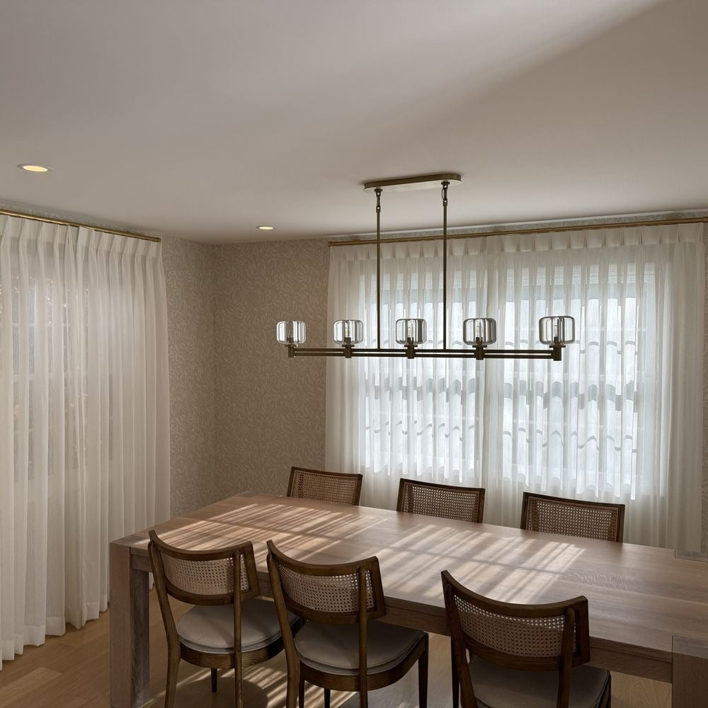 WOMO Crystal Linear Candle Chandelier - Demaret