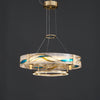 WOMO Enamel Round Brass Chandelier-WM2335 thumbnail