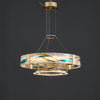 WOMO Enamel Round Brass Chandelier-WM2335 thumbnail