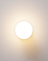 WOMO White & Black Glass Globe Wall Sconce-WM6103 thumbnail