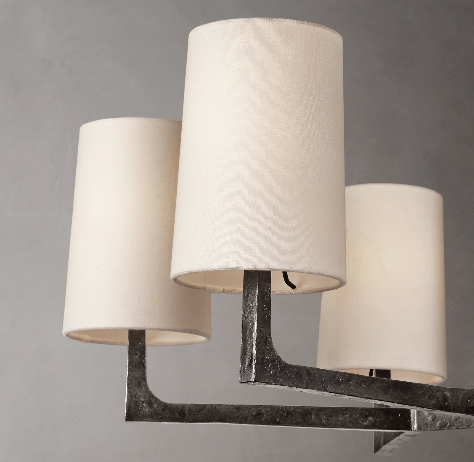 WOMO Hammered Metal Arm Shaded Chandelier – Wright